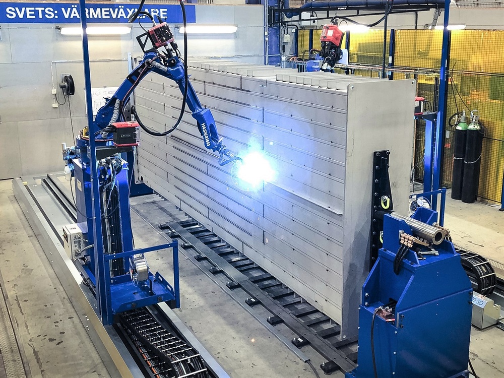 Lackeby robot welding cell