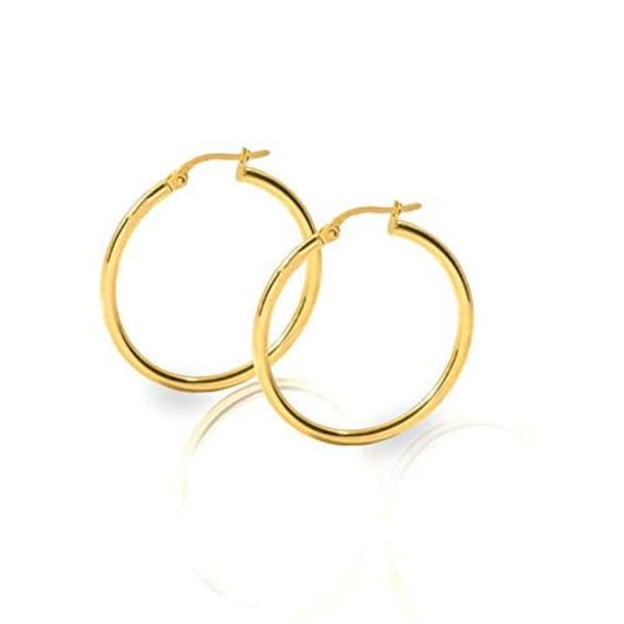 || Classic Gold Hoops || Gold Earrings||