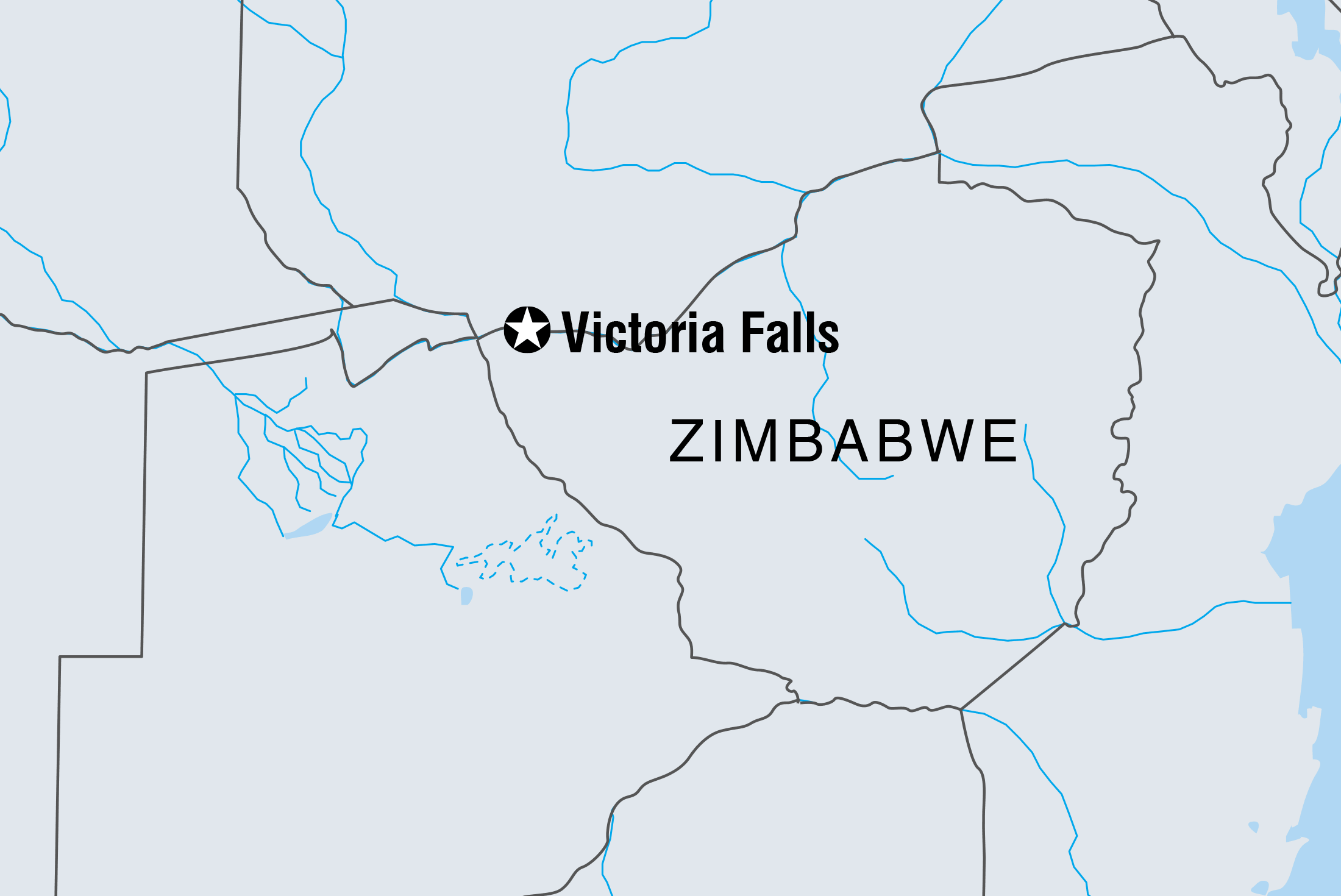 tourhub | Intrepid Travel | Vic Falls Short Break | Tour Map