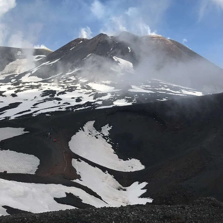 Chance to see the snow-covered craters of Mount Etna