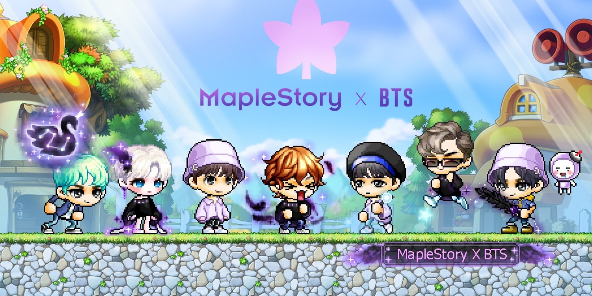 BTS unveil collaboration with online game, MapleStory