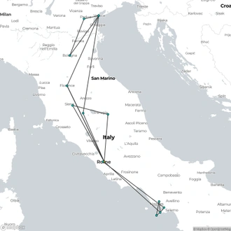 tourhub | Click Tours | Grand Journey of Italy - 11 Days | Tour Map