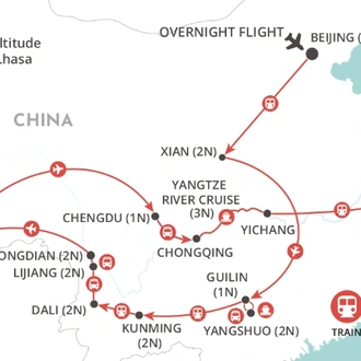 tourhub | Wendy Wu | Ultimate China | Tour Map