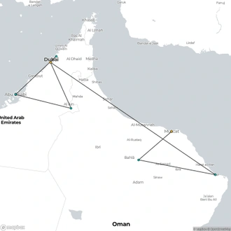 tourhub | Today Voyages | Between Ocean And Desert 4* | Tour Map