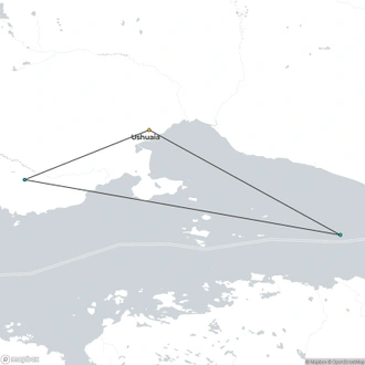 tourhub | Tangol Tours | 4-Day Ushuaia Tour | Tour Map