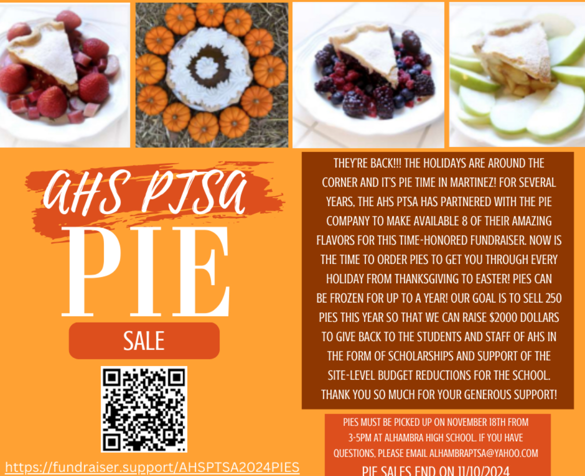 Holiday Pie sale flyer