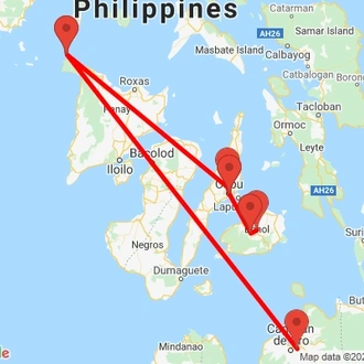tourhub | Indogusto | Philippines Discovery | Tour Map
