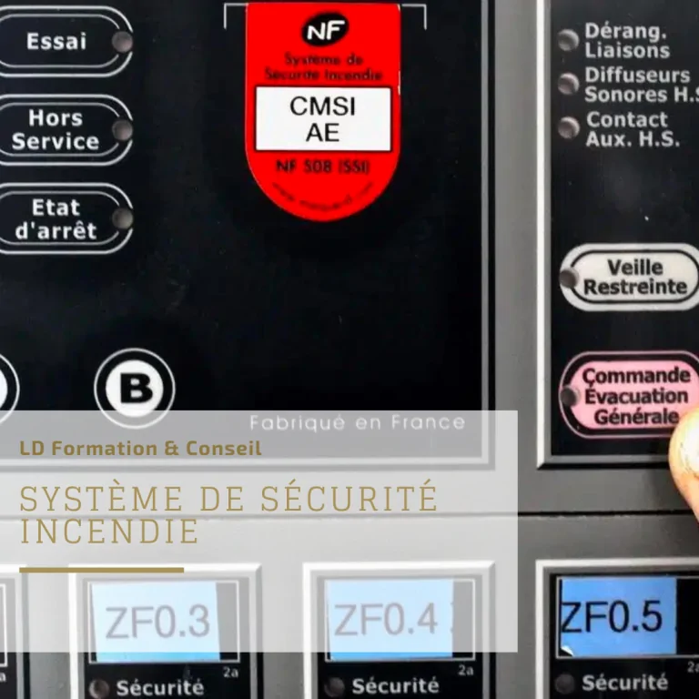 Représentation de la formation : Système de sécurité incendie