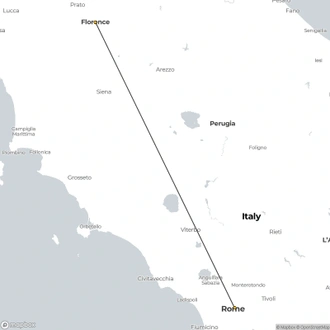 tourhub | Tui Italia | Gems of Rome & Florence | Tour Map