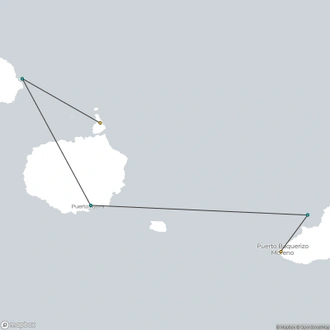 tourhub | Ecuador Galapagos Travels | 5 Days Galapagos Island Hopping: San Cristobal & Santa Cruz | Tour Map