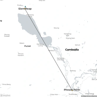 tourhub | S Vietnam Adventures | 5 Days Taste of Cambodia | Tour Map