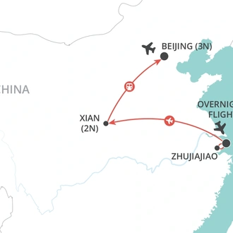 tourhub | Wendy Wu | A China Experience | Tour Map