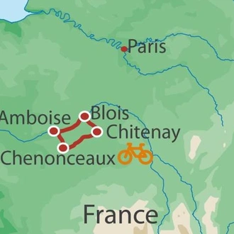tourhub | UTracks | Loire Valley Cycle | Tour Map
