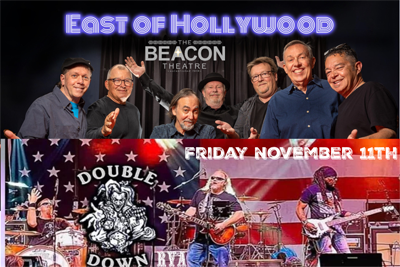 BT - East of Hollywood & Double Down - November 11, 2022, doors 6:30pm