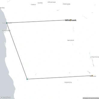 tourhub | ATC Namibia | Beautiful Contrasts of Southern Namibia, Private Tour (On Request) | Tour Map