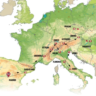 tourhub | Europamundo | Best European Panorama | Tour Map