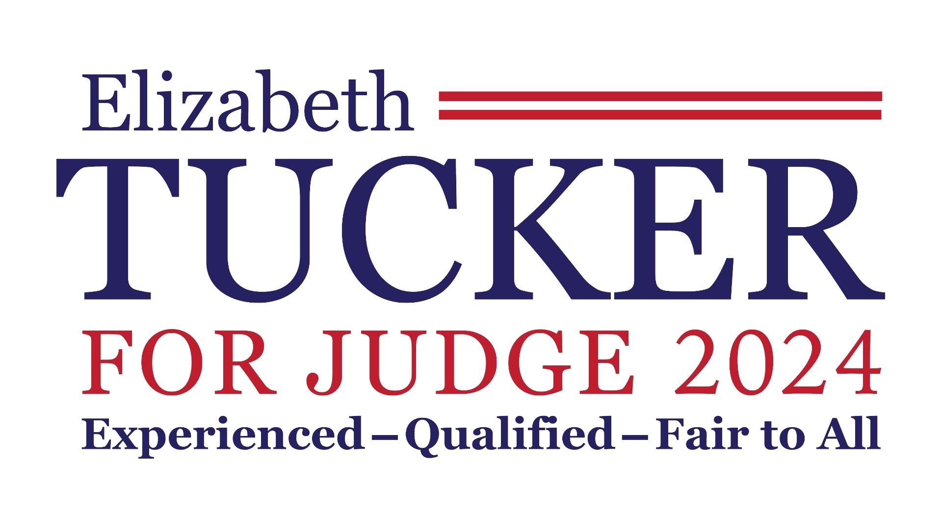 Tucker For Judge 2024 logo