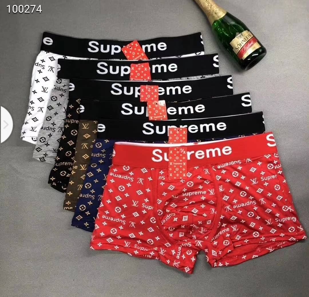 🔥🔥READY STOCK🔥🔥 Supreme LV Male Boxers Panties Underwear For Each