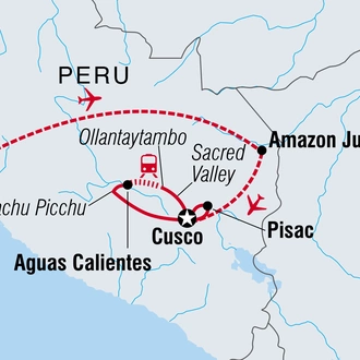 tourhub | Intrepid Travel | Peru Family Holiday | Tour Map