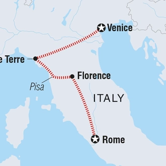 tourhub | Intrepid Travel | Northern Italy Family Holiday | Tour Map