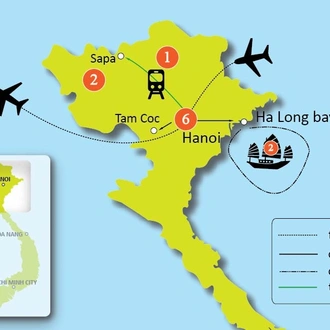 tourhub | Tweet World Travel | Northern Vietnam In-Depth Tour | Tour Map