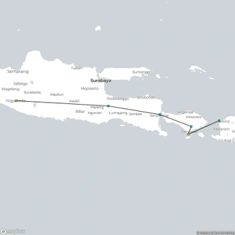 tourhub | Today Voyages | Essence of Indonesia, Private tour | Tour Map