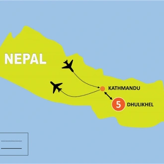 tourhub | Tweet World Travel | Serene Nepal: Luxury Wellness & Yoga Tour | Tour Map