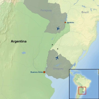 tourhub | Indus Travels | Marvelous Argentina | Tour Map