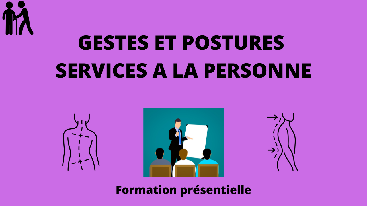 Représentation de la formation : Formation Gestes et Postures Services à la personne 