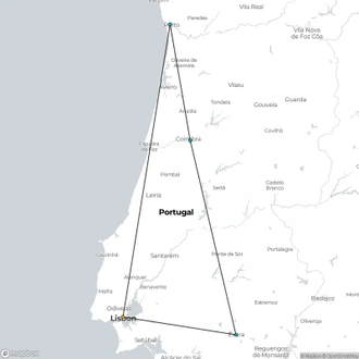 tourhub | Omega Tours | Portugal Explorer | Tour Map