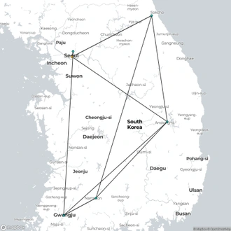 tourhub | Crooked Compass | Explore South Korea on Foot | Tour Map