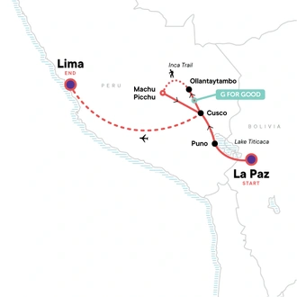 tourhub | G Adventures | Inca Empire | Tour Map