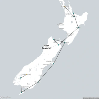 tourhub | Heritage Expeditions | New Zealand Coastal Odyssey | Tour Map