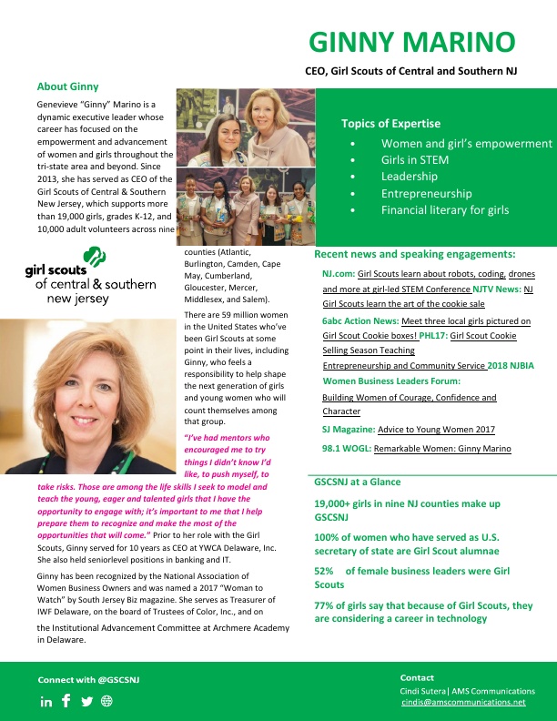 Girl Scouts of Central and Southern New Jersey - GS_Ginny_MediaKit_draft