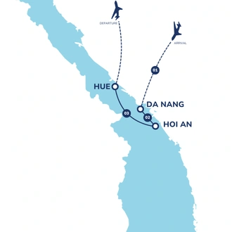tourhub | Tweet World Travel | Central Vietnam Luxury Wellness And Spa | Tour Map