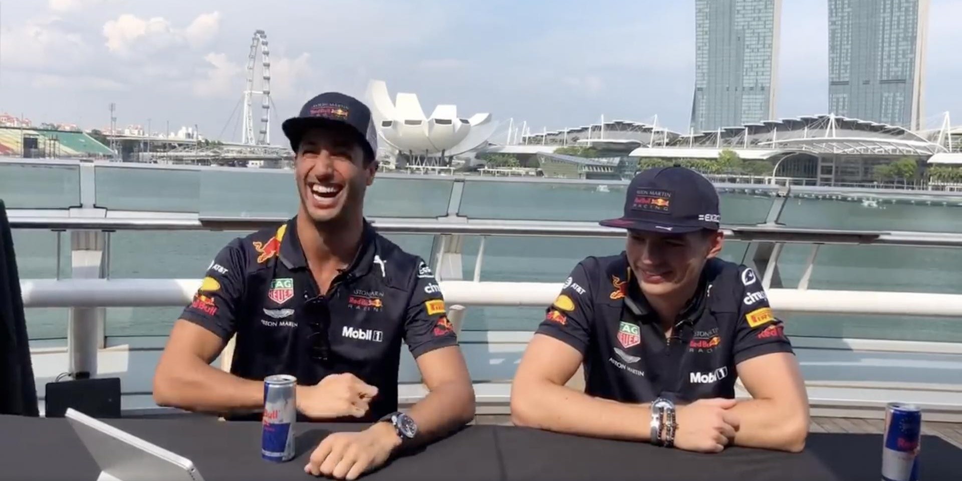 Red Bull drivers react to Singaporean music 