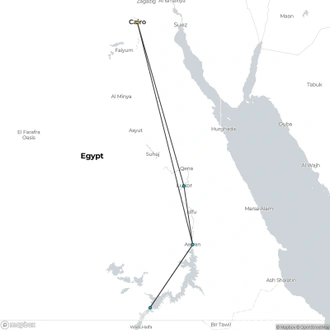 tourhub | Encounters Travel | Abu Simbel Sun Festival tour | Tour Map