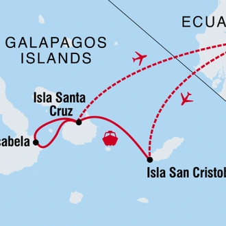 tourhub | Intrepid Travel | Galapagos Discovery | Tour Map