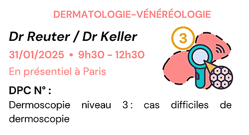 Représentation de la formation : Dermoscopie niveau 3 : cas difficiles de dermoscopie