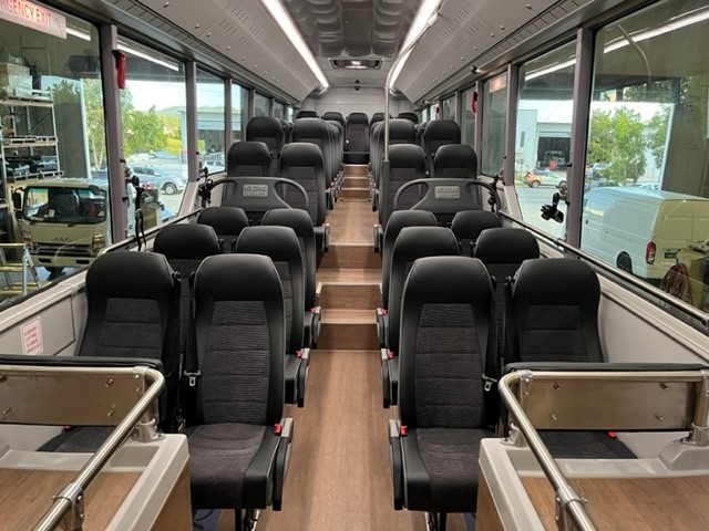 Relax and enjoy the scenery in our 45 seater coach