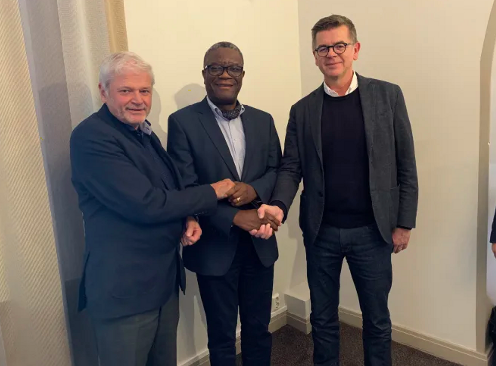 David Nordlander (MAF), Denis Mukwege och Lars Arrhenius (Läkarmissionen) är enade om en utökad sjukvårdssatsning i DR Kongo.