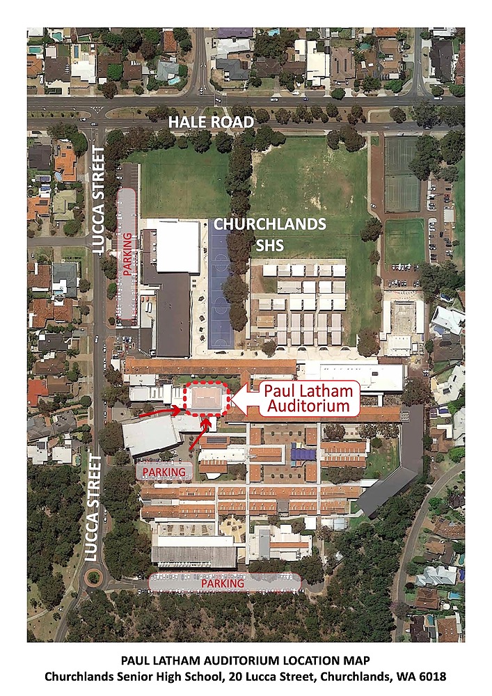 Paul Latham Auditorium Location Map
