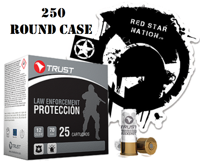Trust Military & LE 12ga 2 3/4in 00 Buck 250 Rd Case-img-0