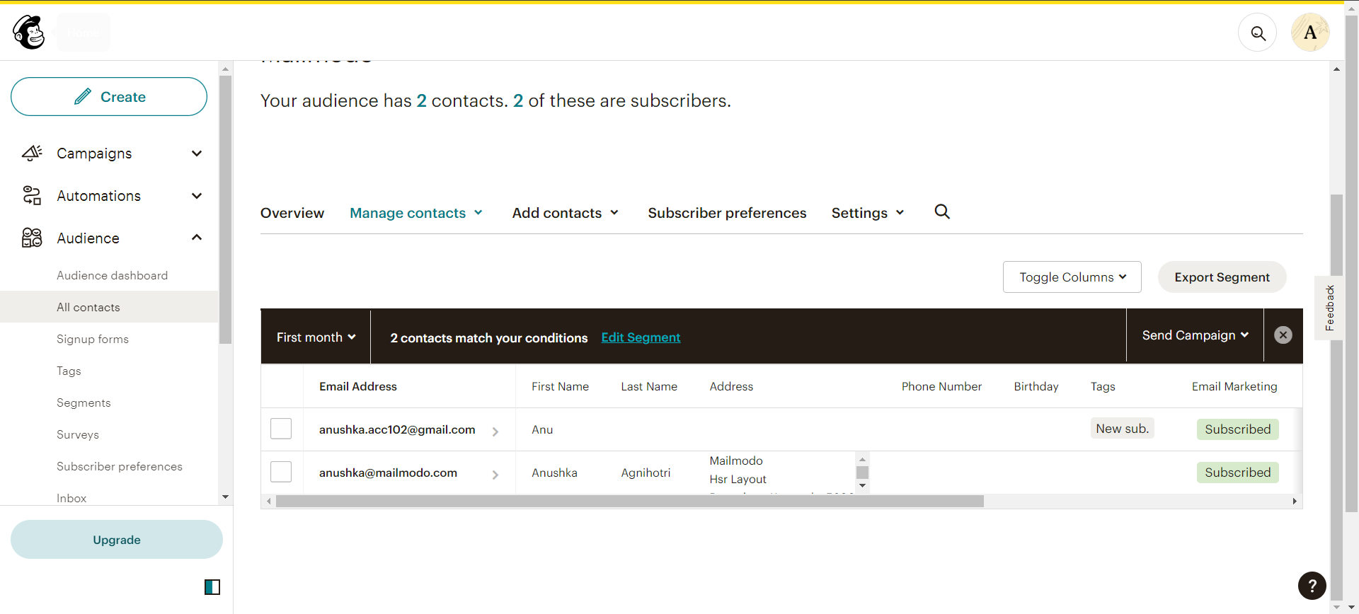 Getting Started with Mailchimp Integration