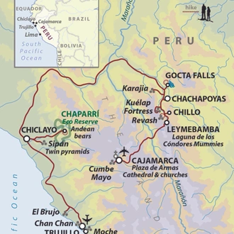 tourhub | Wild Frontiers | Peru: Lost Treasures Of The Cloud Warriors (Raymillacta Festival) | Tour Map