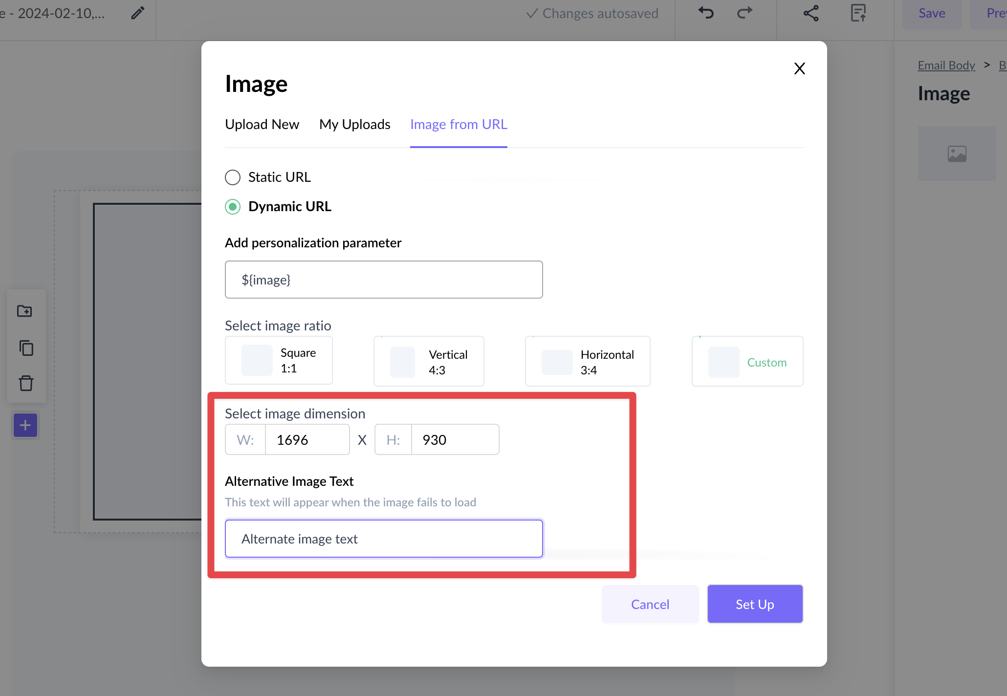 How to use dynamic image feature in your campaign?