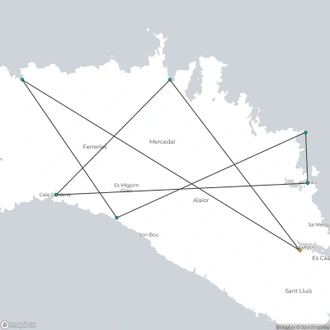 tourhub | Travel Editions | Walking in Menorca Tour | Tour Map