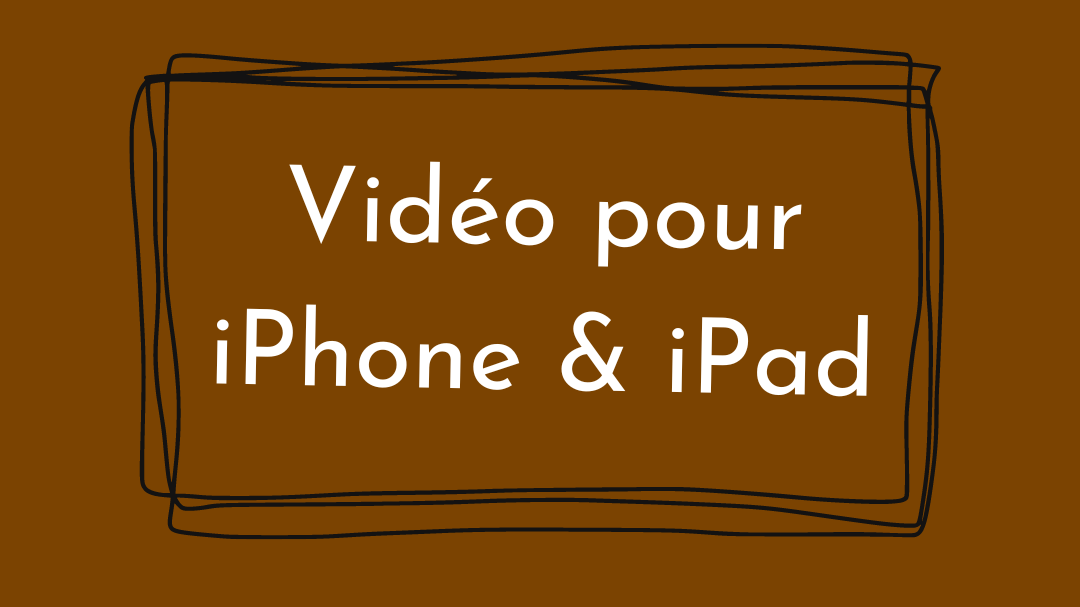 Représentation de la formation : Formation vidéo pour iPhone et iPad 