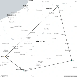 tourhub | ESKAPAS | Morocco Express | Tour Map