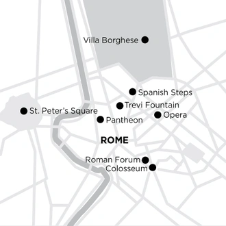 tourhub | Globus | Independent Rome City Stay | Tour Map